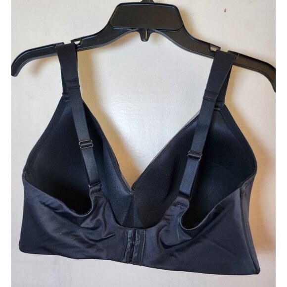 New Auden Women's Black Wireless Lightly Line Bra Adjustable Straps Size 46DD - Picture 4 of 5